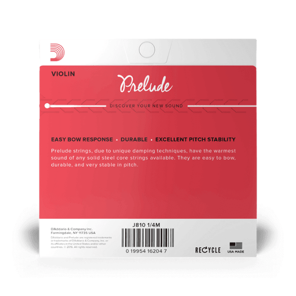 Prelude J810 Strengesett Fiolin Medium Tension